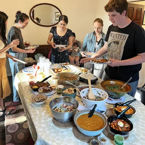 people at a party