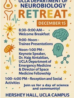A flier for a neuroscience retreat