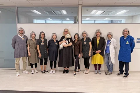 The Butler lab all dressed as Samantha Butler for Hallowe'en
