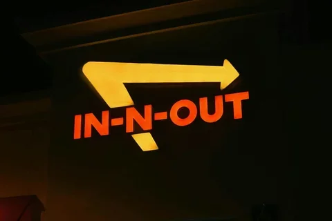 In-N-Out logo on building