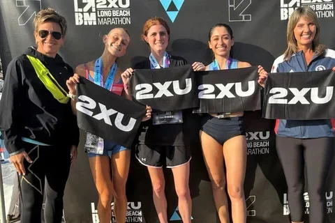 Winners of the 2025 Long Beach marathon