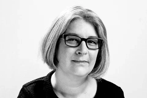 black and white head shot of Samantha butler