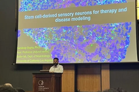 Sandeep talks at the Neurobiology Fall Symposium
