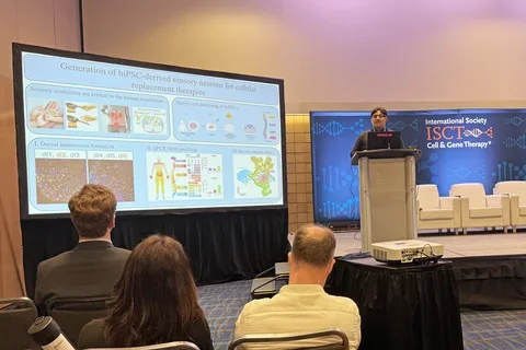 man making a presentation