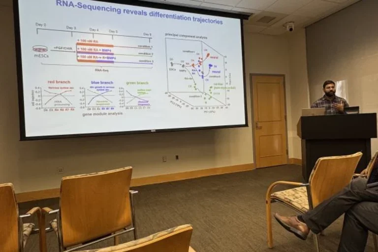Sandeep gives the IDDRC seminar