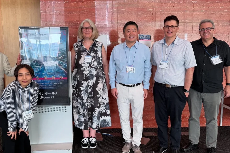 Scientists at the Japan Neuroscience Meeting