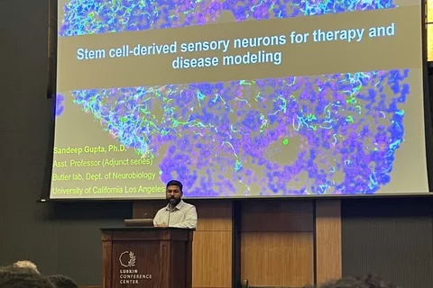 Sandeep talks at the Neurobiology Fall Symposium